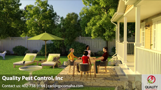 family enjoying the outside pest free